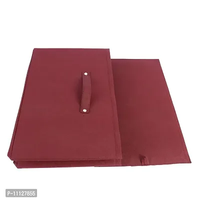 Shrey Creation Shirt Stacker Closet Organizer Non Woven Wardrobe Organizer Shirts and Clothing Organizer (Set of 2)- Maroon-thumb5