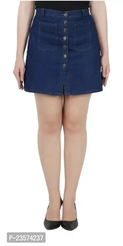 women latest denim skirt-thumb0