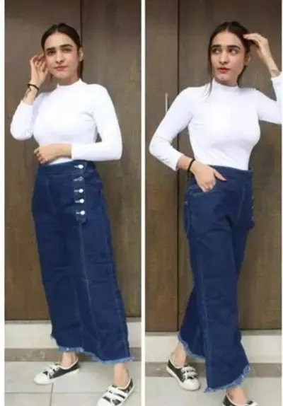 Classic Solid Jeans for Women