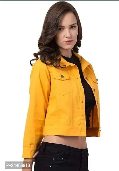 Classic Cotton Blend Solid Jackets for Women-thumb0
