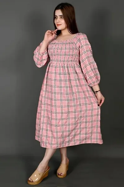 Classic Checked Dress for Women