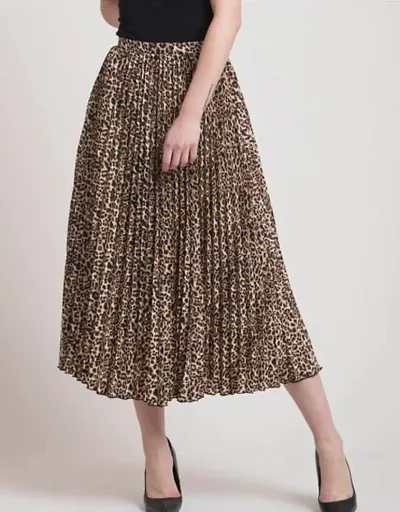 Trendy Printed Pleated Skirt