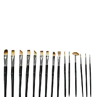 Mix Paint Brush Set (12 Paintbrushes) with Seamless Synthetic Bristles  Textured Handles- Professional Artist Paint Brushes-thumb1