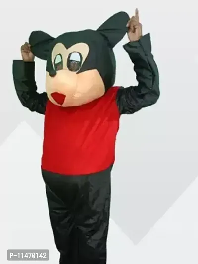 Stylish Polyester Mickey Mouse Mascot Costume For Birthday Party Events