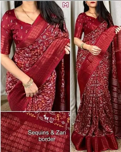 Classic Blend Saree with Blouse piece