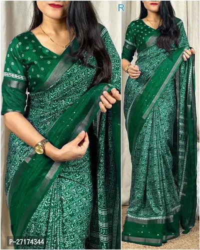 Classic Silk Cotton Saree with Blouse piece for Women