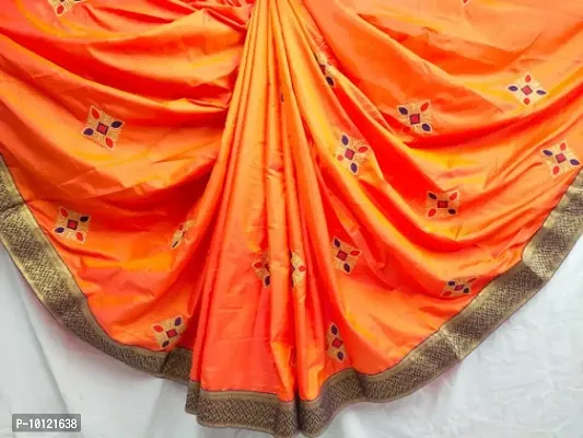 Classic Art Silk Embroidered Saree with Blouse piece