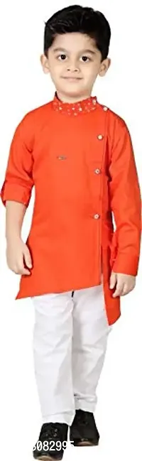 Kashvi Boy's Cotton Kurta Pyjama Set