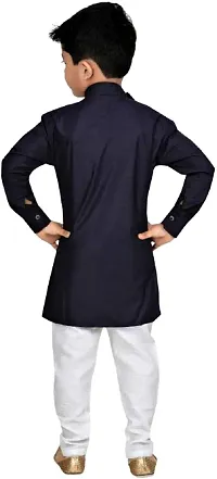 Kashvi Boy's Cotton Kurta Pyjama Dress Set-thumb1