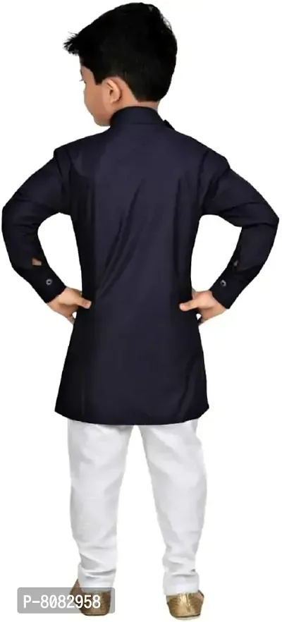 Kashvi Boy's Cotton Kurta Pyjama Dress Set-thumb2