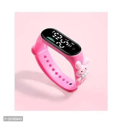 Teddy Light-Pink Cartoon Character Digital LED Dial Waterproof Cartoon Character Kids Wristband for Boys  Girls Watches Digital LED Dial Waterproof Cartoon Character Kids Wristband for Boys  Girls W-thumb0