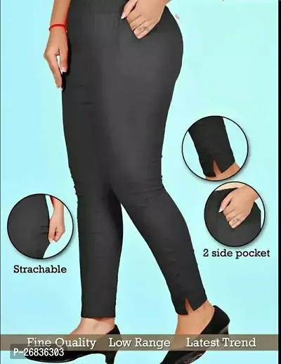 Stylish womens Trousers  Pants/Cigarette Pent for women, Black Ladies Pant-thumb0