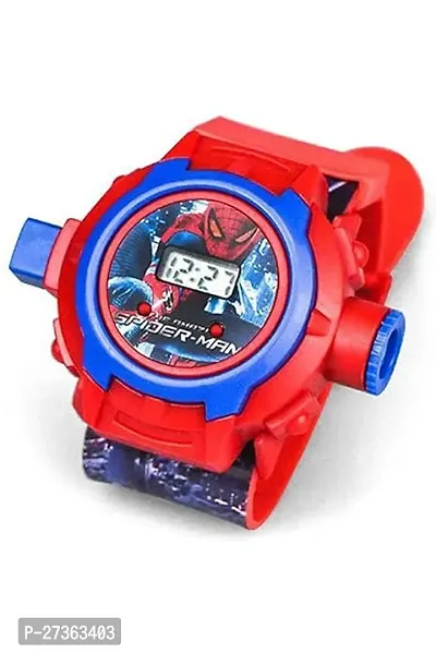 24 Images Spider PVC Rubber Plastic Digital Wrist Projector Watch with Spiderman Unique Projector Digital-thumb0