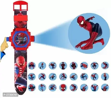 SpiderMan Images Digital Display Projector Cartoon Display Watch for Kids Digital Watch - For Boys  Girls-thumb0