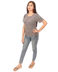 RIVI Designer Women's Grey Melange Jersey Top (RV074)-thumb2