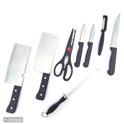 Premium Stainless Steel Kitchen Knife Set (7-Pieces) with Scissor Peeler  Knives Sharper-thumb3