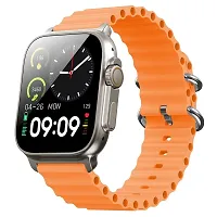 Kalpana's Smart Watch HD 45mm Display Smart Watch Bluetooth Calling Smart Watch with Wireless Charging, Sports Mode, Health Mode SpO2  Sleep Monitoring (Orange) Brand: Generic-thumb1