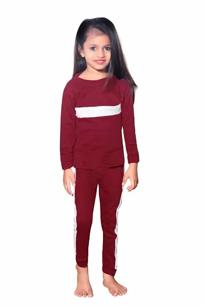 Girl's Cotton Top And Leggings Set