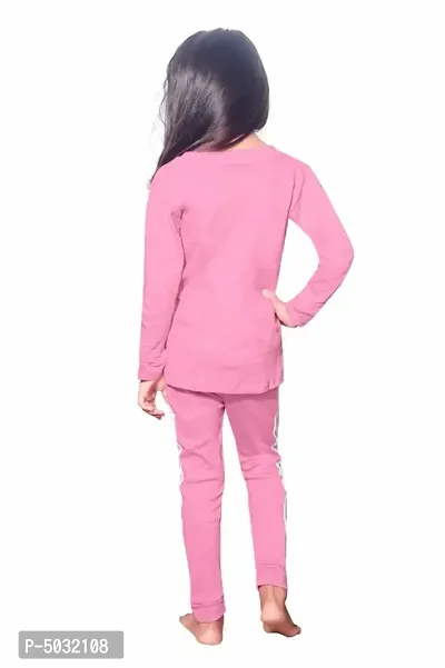 Stylish Rib Cotton Printed Sleepwear Top And Leggings Set-thumb2