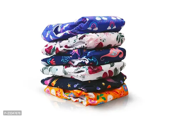 Seabird Regular Cloth Reusable Washable Diaper Pads #1 BabyBrand Adjustable Button Strap All In One For 3-17 KG Age Kids Wear Nappy-thumb5