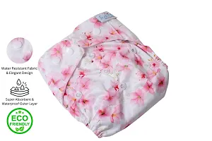 Seabird Regular Cloth Reusable Washable Diaper Pads #1 BabyBrand Adjustable Button Strap All In One For 3-17 KG Age Kids Wear Nappy-thumb2