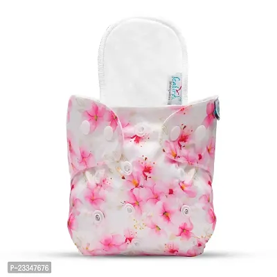 Seabird Regular Cloth Reusable Washable Diaper Pads #1 BabyBrand Adjustable Button Strap All In One For 3-17 KG Age Kids Wear Nappy-thumb0