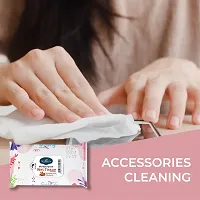 Seabird Anti-Bacterial Refreshing Makeup Remover Face Cleansing Wipes For Womens | Revitalizing Your Skin with Moisturizing and Soothing Wipes - On the Go Mild Fragrance For Daily Active Life (4 Refre-thumb2