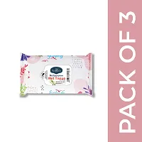 Seabird Gentle Natural Water Based Face Wipes ndash; Best For Adults|Nourishing Skin Care Oil-Free Facial Wipes For Everyday Use |Elevate your mood with every scent Pack Of 3 Combo (3 Refreshing Tissue Lem-thumb2