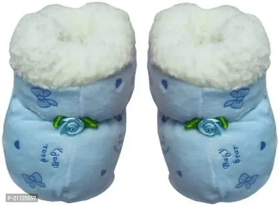 Manokamna Creation Kids Booties (Toe to Heel Length - 12 cm, Multi Colour)-thumb0