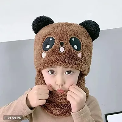 Manokamna Creation Woolen Panda Style Cap(6 to 12 Years Child)-thumb3