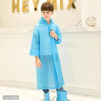 Manokamna Creation Men's Transparent PVC Raincoat|Overcoat-thumb0