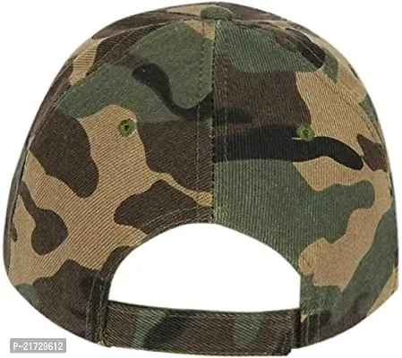 MANOKAMNA CREATION Army Stylish Cotton Base Ball and Tennis Cap in Army Adjustable Cap Green-thumb3