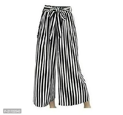 Brand Hub Women Black and White Plazzo with Trendy and Stylish Look