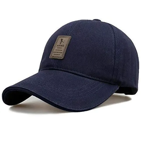 Brand Hub Unisex Caps Cotton Baseball Cap Stylish Sports Adjustable Cap for Summer Winter Blue