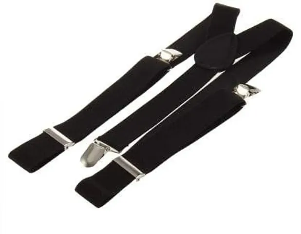 Riya Collection Back Suspenders for Men, Boys, Girls, Women (Black)