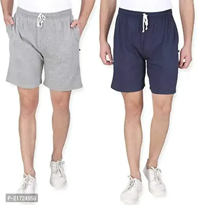 Brand Hub Boys Cotton HOSSIERY Shorts (14-15 YEARS) PACK OF-2