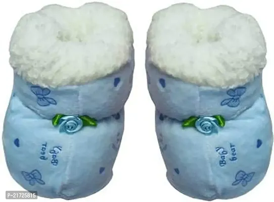 Riya Collection Kids Booties (Toe to Heel Length - 12 cm, Multi Colour) Blue-thumb0
