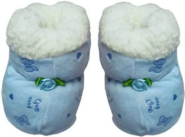 Riya Collection Kids Booties (Toe to Heel Length - 12 cm, Multi Colour) Blue