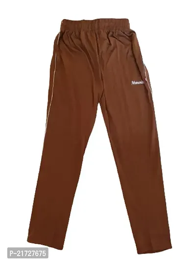 Riya Collection Cotton Blended Trackpant for Boys (13-14 YR, BROWN)