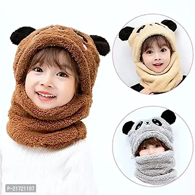 Manokamna Creation Woolen Panda Style Cap(6 to 12 Years Child)-thumb2