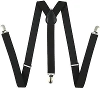 Riya Collection Back Suspenders for Men, Boys, Girls, Women (Black)-thumb1