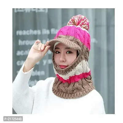Girls wool hat top