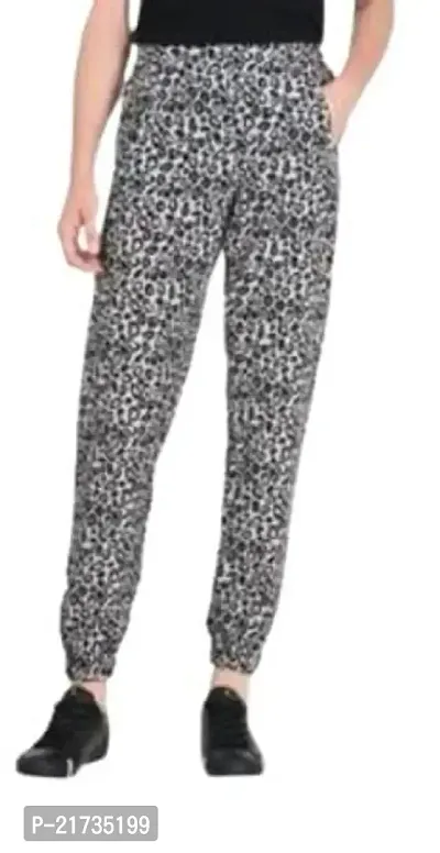 Brand Hub Cotton Stretch Printed Joggers(Multi Printed/Free Size/Pack of 1) Multicolour
