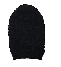 Brand Hub Men Beanie Cap for Men (Black)-thumb1