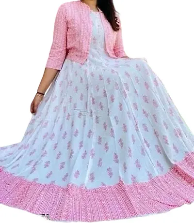 Classic Rayon Anarkali Kurti for Womens