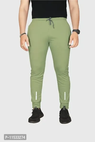 Classic Polycotton Solid Track Pants for Men-thumb0