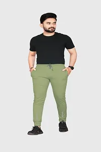 Classic Polycotton Solid Track Pants for Men-thumb2