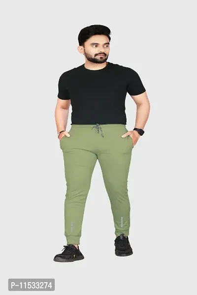 Classic Polycotton Solid Track Pants for Men-thumb3