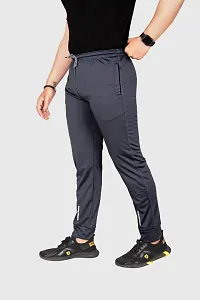 Classic Linen Blend Solid Track Pants for Men-thumb4