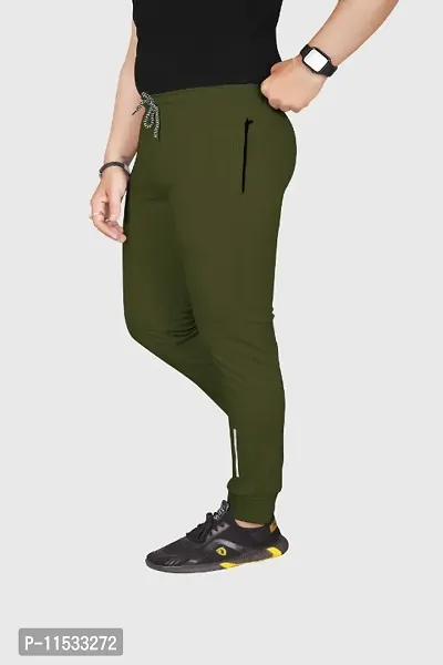 Classic Polycotton Solid Track Pants for Men-thumb5